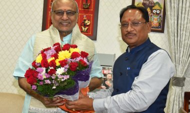 उप राष्ट्रपति राधाकृष्णन से मुख्यमंत्री विष्णुदेव साय ने की भेंट…