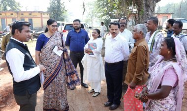 खाद्य, नागरिक आपूर्ति एवं उपभोक्ता संरक्षण विभाग  की सचिव रीना बाबा साहेब कंगाले ने किया धान खरीदी केन्द्रों का निरीक्षण