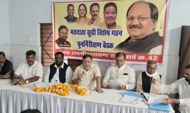 भाजपा पुरानी बस्ती मंडल के महंत लक्ष्मी नारायण दास वार्ड पुरानी बस्ती में SIR की समीक्षा बैठक सम्पन्न