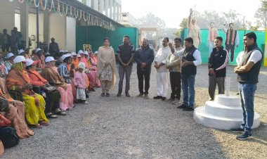 श्री रामलला दर्शन कर लौटे श्रद्धालुओं का भव्य स्वागत उपमुख्यमंत्री विजय शर्मा की ओर से तिलक, माला, शॉल व श्रीफल देकर अभिनंदन