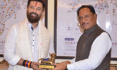 मुख्यमंत्री विष्णुदेव साय की केंद्रीय मंत्री  चिराग पासवान के साथ अहम मुलाकात, राज्य में खाद्य प्रसंस्करण को मिलेगी नई दिशा