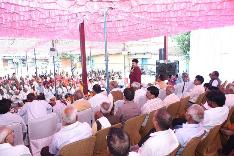 सेरीखेड़ी में साहू समाज के शपथ ग्रहण समारोह में शामिल हुए विधायक अनुज शर्मा