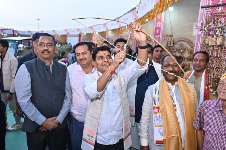 राजस्व मंत्री  टंकराम वर्मा ने किया राज्योत्सव स्थल का निरीक्षण