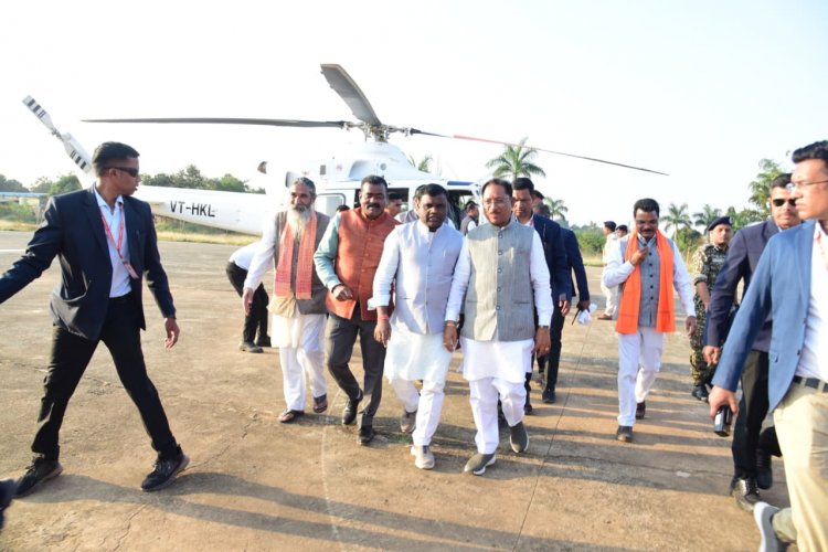 मुख्यमंत्री  विष्णु देव साय का कोंडागांव आगमन पर हुआ आत्मीय स्वागत