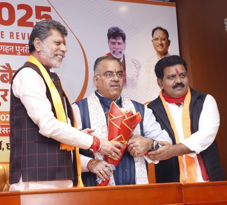 भाजपा प्रदेश कार्यालय में एसआईआर टोली की हुई कार्ययोजना बैठक