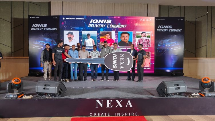 50 परिवार, एक उत्सव: नेक्सा रायपुर ने भव्य सामूहिक वितरण समारोह में 50 इग्निस कारों की डिलीवरी की
