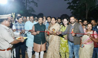 वन मंत्री  केदार कश्यप ने ग्राम जैसाकर्रा में किया इंदरू केंवट नेचर पार्क का लोकार्पण