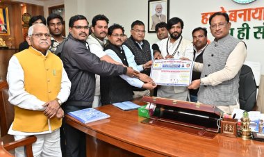 मुख्यमंत्री  विष्णुदेव साय से सतनामी विकास परिषद के प्रतिनिधिमंडल ने की सौजन्य भेंट