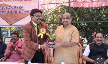 जय श्रीराम के जयघोष संग गूंज उठा खेल मैदान — विधायक पुरंदर मिश्रा ने किया इंटर-कॉलेज बास्केटबॉल टूर्नामेंट का भव्य शुभारंभ