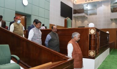 उप मुख्यमंत्री और संसदीय मंत्री ने नया रायपुर स्थित नए विधानसभा भवन का किया निरीक्षण