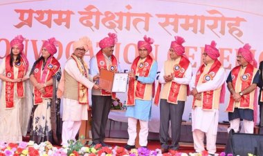 दीक्षांत समारोह केवल डिग्री प्राप्ति का अवसर नहीं, बल्कि जीवन में नई जिम्मेदारियों के निर्वहन की शुरुआत है -उच्च शिक्षा मंत्री  टंक राम वर्मा