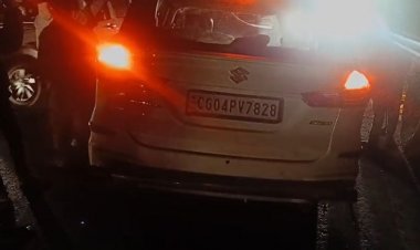 दिल दहला देने वाला हादसा : बाइक को ठोकर मारकर खड़ी ट्रक में जा घुसी कार, 2 की मौके पर मौत, 4 की हालत गंभीर…