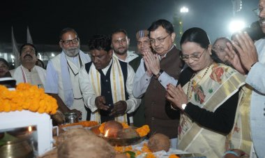 महान संत बाबा गुरु घासीदास जी की 269वीं जयंती समारोह में मंत्री  लखन लाल देवांगन हुए सम्मिलित