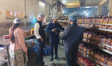 खाद्य सामग्रियों की गुणवत्ता सुनिश्चित करने लगातार औचक जांच जारी