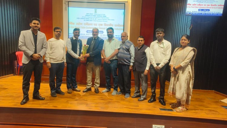 वार्षिक उद्योग सर्वेक्षण पर राष्ट्रीय सांख्यिकी कार्यालय भारत सरकार (NSOO) द्वारा एक दिवसीय सम्मेलन में छत्तीसगढ़ चेंबर ऑफ कॉमर्स एंड इंडस्ट्रीज का प्रतिनिधि मंडल