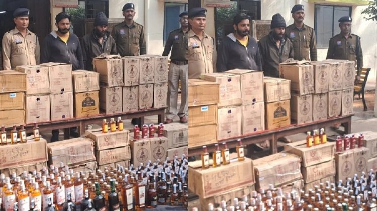 CG में अब भी खप रही दूसरे राज्यों की शराब; पुलिस ने लाखों की अवैध शराब की जब्त, दो तस्कर गिरफ्तार