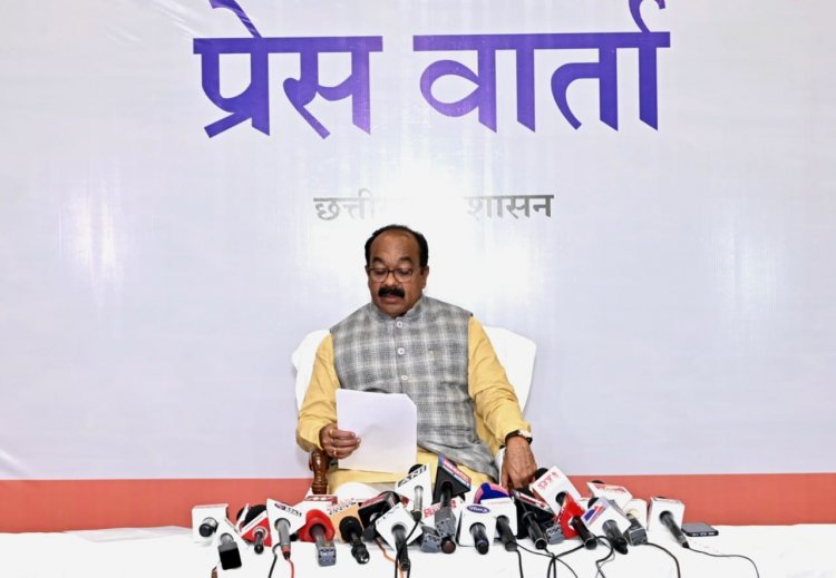 उप मुख्यमंत्री  अरुण साव ने कैबिनेट की बैठक में लिए गए निर्णयों की जानकारी दी