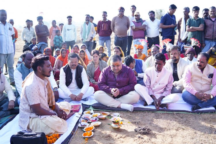 कैबिनेट मंत्री  राजेश अग्रवाल ने लखनपुर-उदयपुर क्षेत्र में करोड़ों के विकास कार्यों का किया भूमिपूजन-लोकार्पण