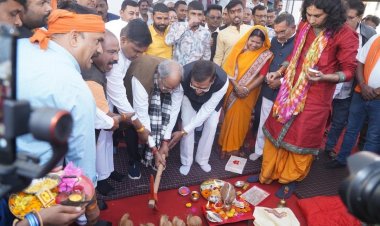 विकास ही भाजपा सरकार का मूल मंत्र है- सांसद बृजमोहन ने राजधानी में  10 करोड़ रूपए के विकास कार्यों का किया भूमिपूजन