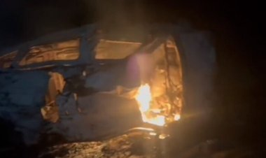 Accident : मौत का तांडव; गहरी खाई में गिरते ही आग का गोला बनी ईको कार, दो युवकों की मौत