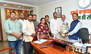 मुख्यमंत्री  विष्णु देव साय से जिला साहू संघ के प्रतिनिधिमंडल की सौजन्य मुलाकात