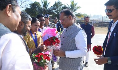 *मुख्यमंत्री के पखांजूर आगमन पर जनप्रतिनिधियों ने किया आत्मीय स्वागत*