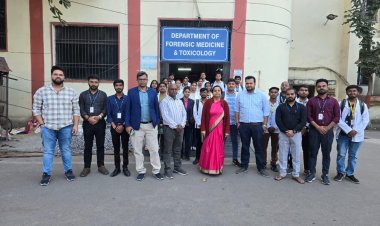 आंजनेय विश्वविद्यालय के फोरेंसिक साइंस छात्रों ने की ऑटोप्सी सिमुलेशन की यात्रा