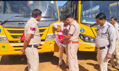 स्कूली बच्चों की सुरक्षा को लेकर सख्ती, 50 बसों की जांच में 18 वाहनों पर कार्रवाई