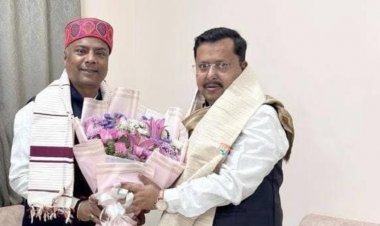 भाजपा राष्ट्रीय अध्यक्ष नितिन नबीन से मंत्री केदार कश्यप ने की सौजन्य भेंट, दी बधाई एवं शुभकामनायें