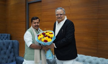 दिल्ली में छत्तीसगढ़ विधानसभा अध्यक्ष डॉ रमन सिंह ने भाजपा के राष्ट्रीय कार्यकारी अध्यक्ष नितिन नबीन से की मुलाकात