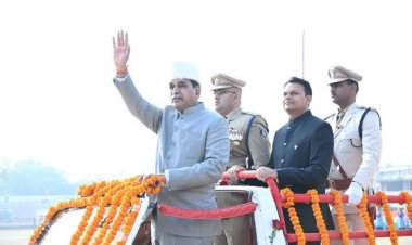 77वें गणतंत्र दिवस पर विधायक  राजेश मुणत ने फहराया तिरंगा