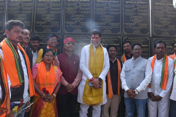 वन मंत्री श्री कश्यप ने सुकमा को दी विकास को नई गति : 4.50 करोड़ रुपए के 43 कार्यों का भूमिपूजन