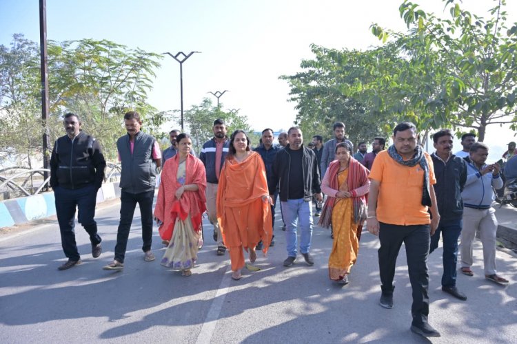 महापौर मीनल चौबे ने स्मार्ट सिटी अधिकारियों को महाराजबंध एसटीपी का कार्य शीघ्र पूर्ण करने दिए निर्देश