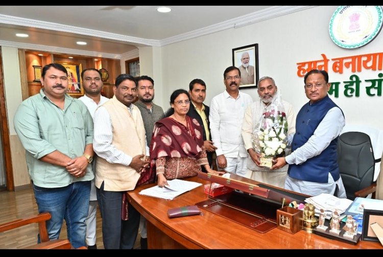 मुख्यमंत्री  विष्णु देव साय से जिला साहू संघ के प्रतिनिधिमंडल की सौजन्य मुलाकात