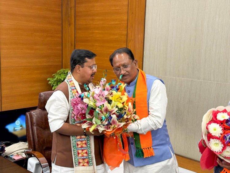 भाजपा के नवनिर्वाचित राष्ट्रीय अध्यक्ष नितिन नबीन को मुख्यमंत्री साय ने दी बधाई