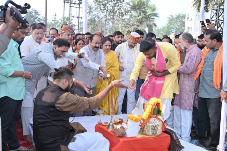 रायपुर को शिक्षा की नई उड़ान, 21.07 करोड़ की लागत से 1017 सीटर नालंदा परिसर फेस-2 का भूमिपूजन