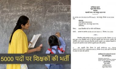 ब्रेकिंग : छग में 5000 पदों पर होगी शिक्षकों की भर्ती, 292 सहायक शिक्षकों के पदों पर भर्ती की मिली स्वीकृति
