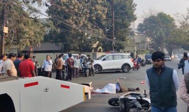 ट्रैफिक पुलिस की टो वैन की टक्कर से 14 वर्षीय छात्र की मौत, बहन गंभीर