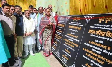 मंत्री लक्ष्मी राजवाड़े ने 18.38 करोड़ रुपए के विकास कार्यों का किया भूमिपूजन