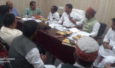 गर्मी से पहले पेयजल संकट से निपटने जल विभाग से सम्बंधित कार्यों की समीक्षा बैठक..