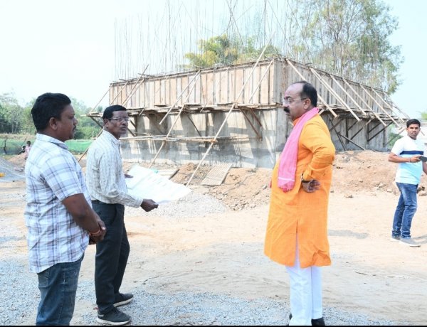 डिप्टी सीएम अरुण साव ने पुल निर्माण की धीमी गति पर अधिकारियों को लगाई फटकार, ठेकेदार के खिलाफ कार्रवाई के दिए निर्देश*