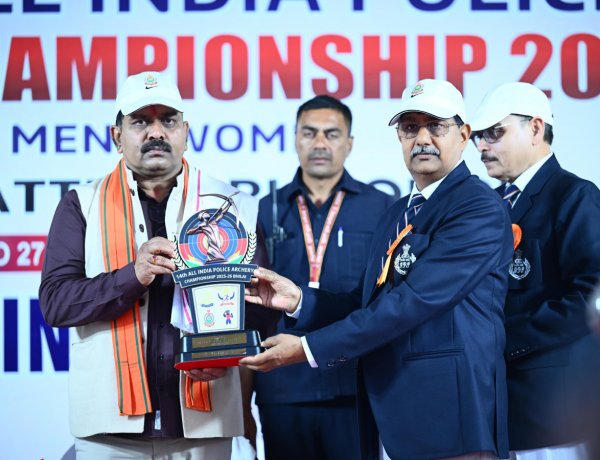 चौदहवीं अखिल भारतीय पुलिस तीरंदाजी प्रतियोगिता का उपमुख्यमंत्री  विजय शर्मा ने किया शुभारंभ