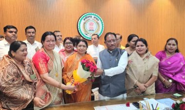 मुख्यमंत्री विष्णु देव साय से नवनिर्वाचित राज्यसभा सदस्य श्रीमती लक्ष्मी वर्मा ने की सौजन्य मुलाकात