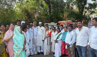 वरिष्ठ कांग्रेस नेता त्रिलोक श्रीवास अपने सैकड़ो सहयोगियों सहित विधानसभा घेराव में हुए सम्मिलित