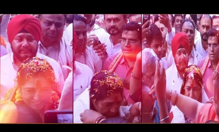 ढोल-नगाड़ों और आतिशबाजी के साथ राज्यसभा सांसद लक्ष्मी वर्मा का भव्य स्वागत