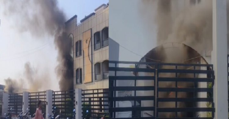 राजधानी के इस होटल में लगी भीषण आग, आसमान में उठे धुएं के गुब्बारे, मचा हड़कंप
