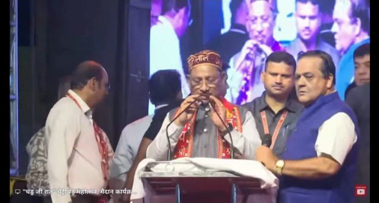  मुख्यमंत्री  विष्णु देव साय छत्तीसगढ़ सिंधी सेवा महापंचायत द्वारा आयोजित ‘चन्ड्र जी रात, सिंधिन जो मेलो – आनंद मेलो’ में हुए शामिल