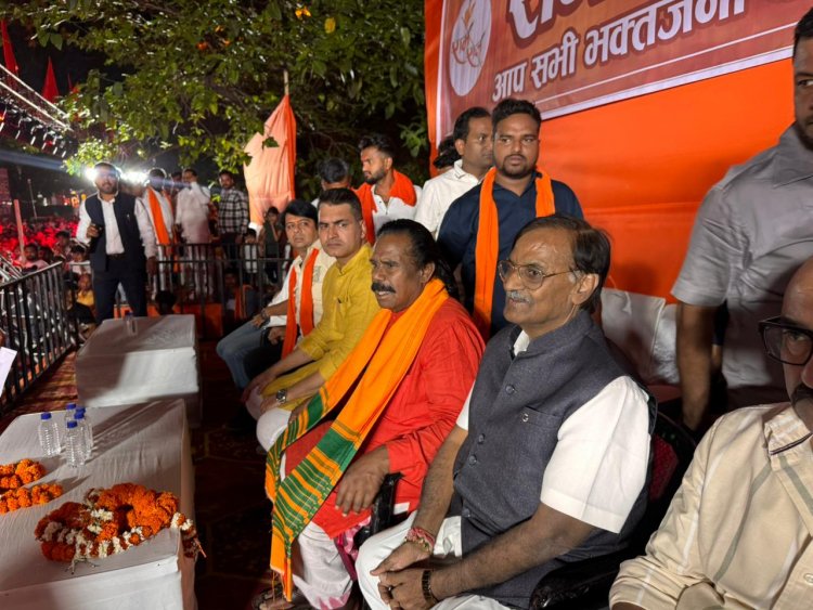 हिन्दू नव वर्ष के अवसर पर रामराज समिति की भव्य शोभायात्रा में  तिलोकचंद बरड़िया एवं प्रदेश अध्यक्ष  किरण सिंह देव की गरिमामयी उपस्थिति