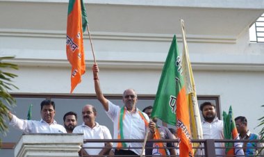 भाजपा स्थापना दिवस पर सांसद बृजमोहन अग्रवाल ने कार्यालय में फहराया पार्टी ध्वज