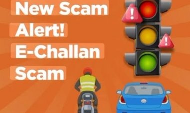 सावधान  : फर्जी e-challan मैसेज और वेबसाइट/एप्लीकेशन के जरिए साइबर अपराधी लोगों को धोखा दे सकते है ।*